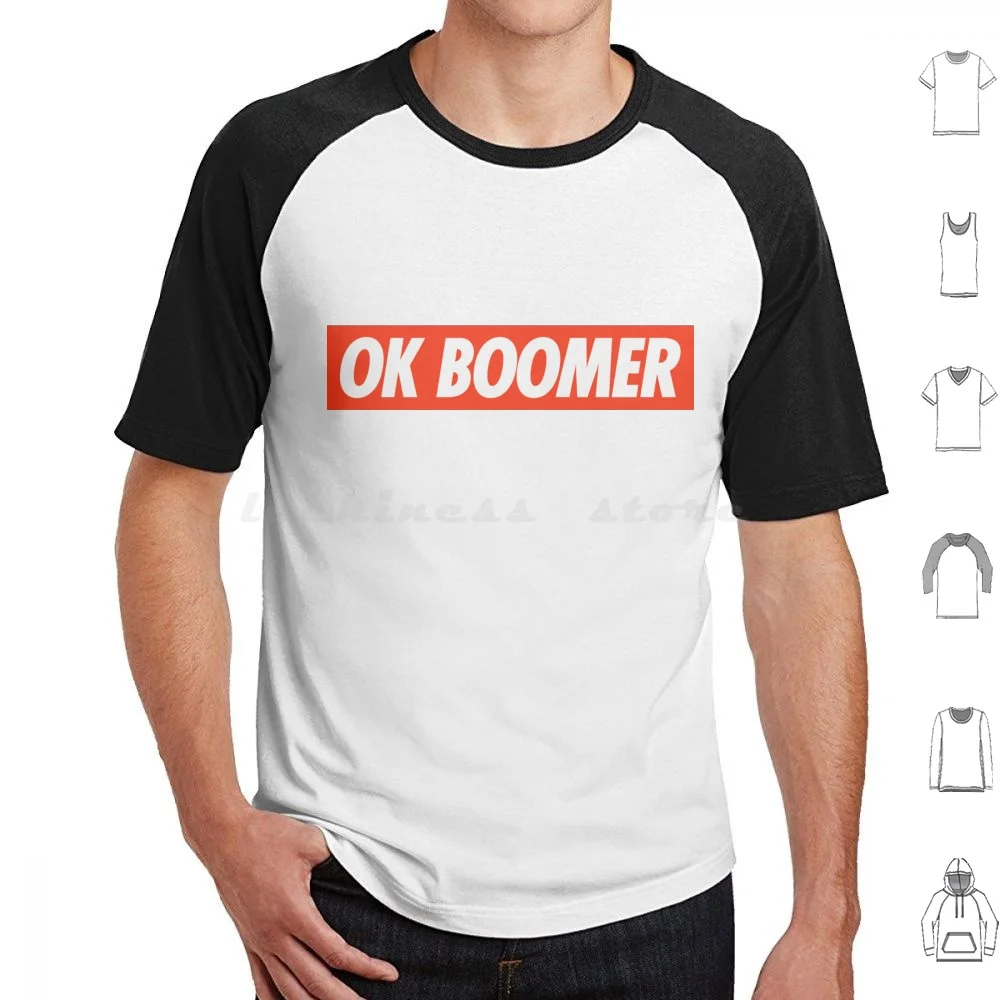 

Ok Boomer! T Shirt Cotton Men Women Diy Print Ok Boomer Okboomer Boomer Ok Logo Brand Parody Satire Humour Humor Joke Democrat