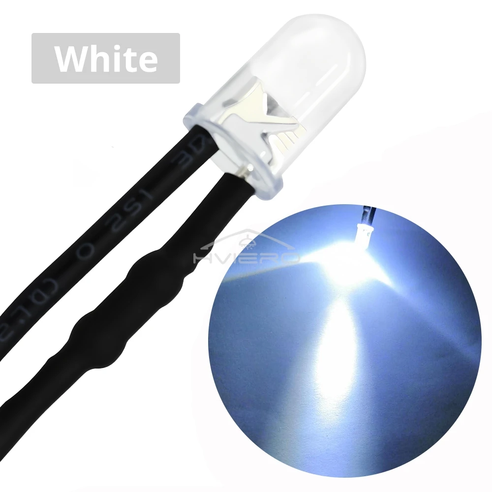 

Светодиодные лампочки HVIERO 5mm, 10 шт.