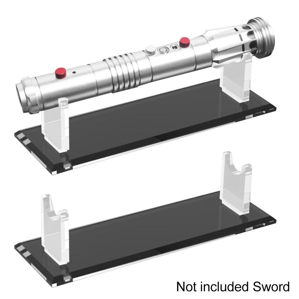 

2pcs Acrylic Lightsaber Stand Acrylic Display Stand Decorative Sword Display Holder Rack On The Desktop