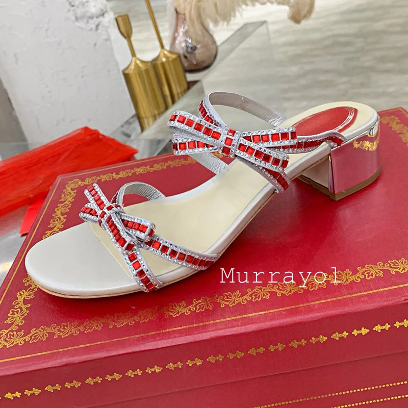 Сандалии женские с открытым носком босоножки бантом-бабочкой искусственный