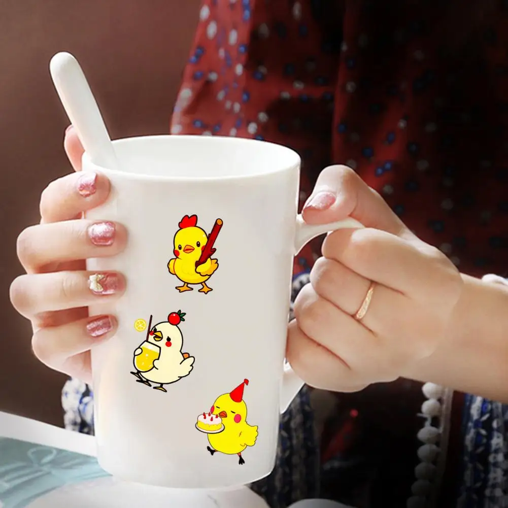 

Rich Patterned Chick Stickers Easter Chick Stickers Waterproof Vinyl Art Decals for Water Bottles Scrapbook Skateboard Laptops