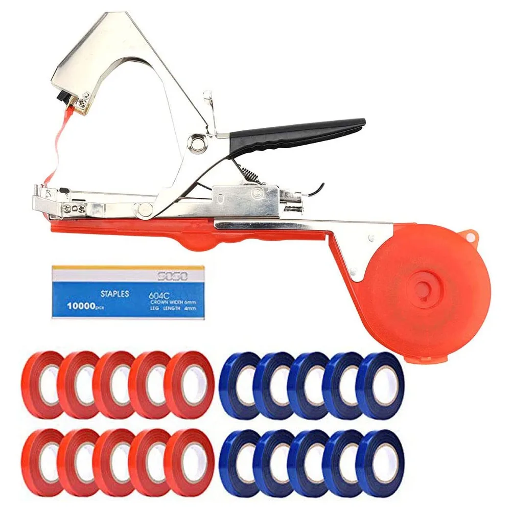 

Инструмент для подвязки растений, устройство для подвязки, с 10 скобами и 10 к скобами, для скалолазания, винограда, фруктов, цветов, овощей