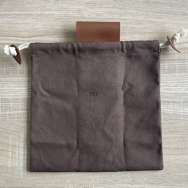 

Leather and Canvas Bushcraft Bag Canvas Foraging Pouch for Hiking Camping Treasures Picking Outdoor Camping Storage Belts Bags