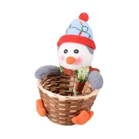lovely gift basket wide application novelty christmas decoration basket christmas gift basket candy basket