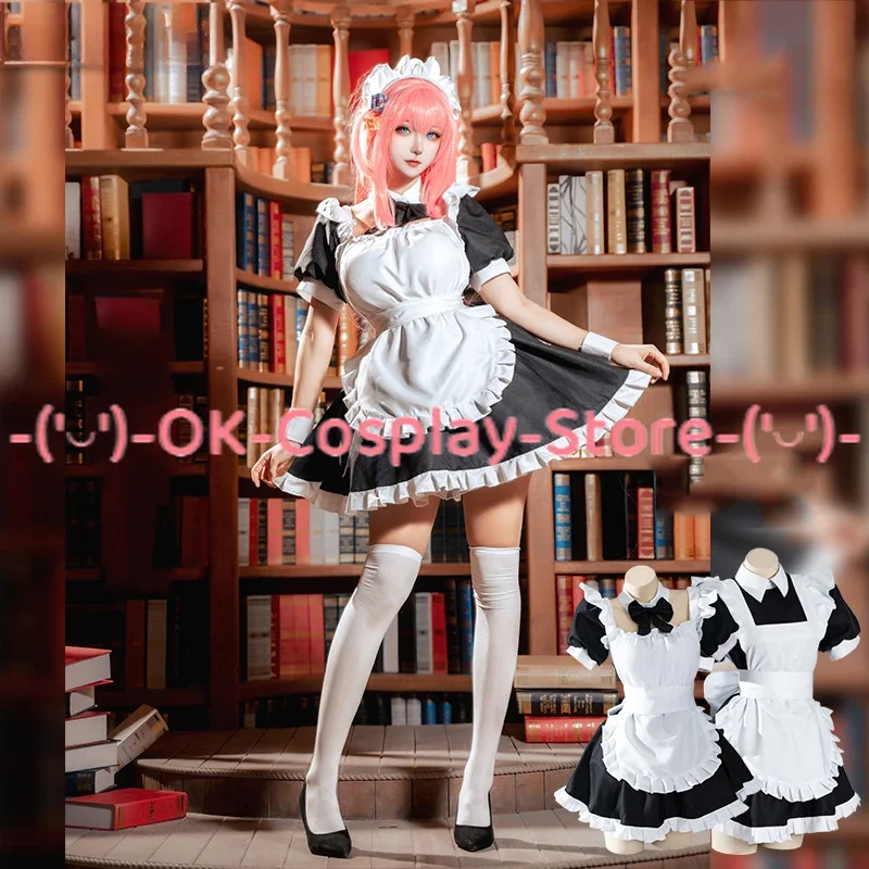 Аниме BOCCHI THE ROCK Косплей Костюм Yamada Ryo Ijichi Nijika Kita Ikuyo Maid Dress Хэллоуин Карнавальная