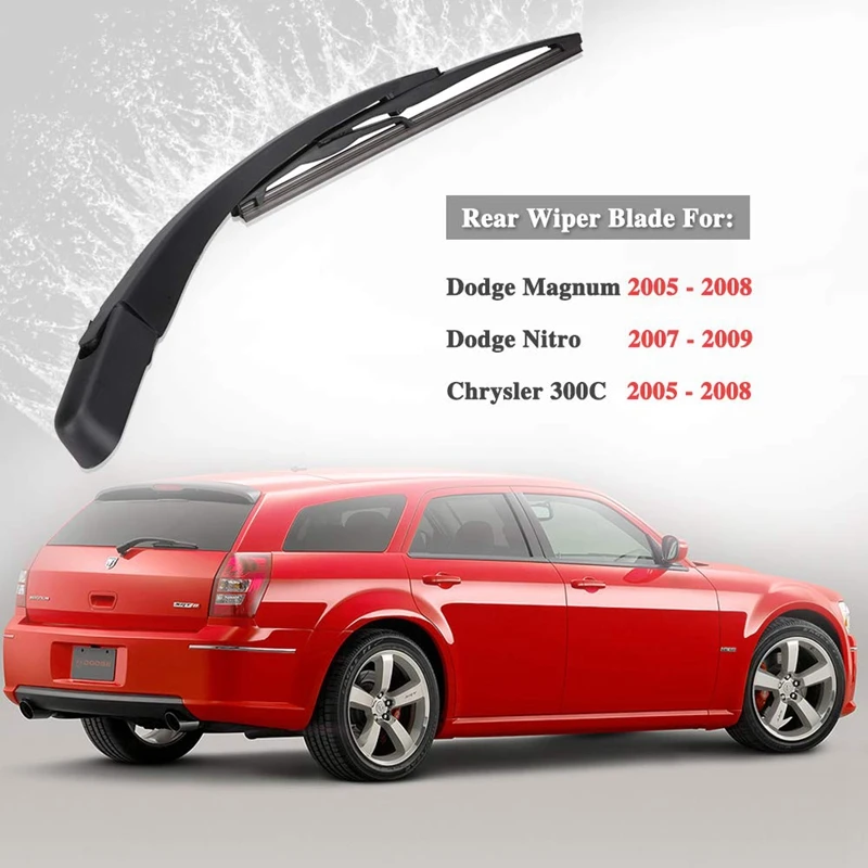 Escobilla de limpiaparabrisas de ventanilla trasera parabrisas y limpiaparabrisas brazo para Dodge Magnum 2005-2008 Dodge Nitro 2007-2009 Chrysler 300C 2005-2008 de 514065