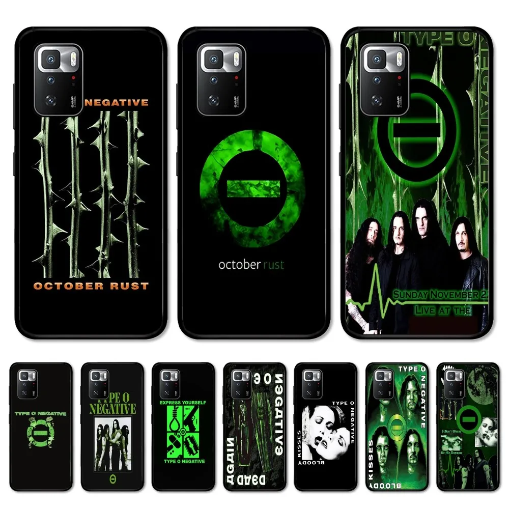 Чехол для телефона Rock Band T-Type O N-Negative Redmi 5 6 7 8 9 10 Plus Pro A GO K20 K30 K40 F3 Fundas