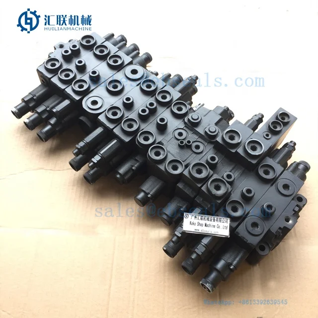 Купи Robex 60-7 R60-7 Excavator Main Control Valve for R60LC-7 Digger Hydraulic Distributor 31M8-18110 R55-7 Spare Parts за 214,353 рублей в магазине AliExpress