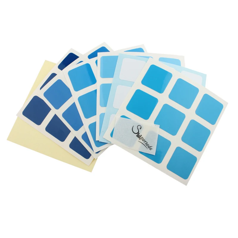 Магический куб для детей 3x3x3 заменяемые наклейки 55x55 мм 56x56 мм 57x5 7 мм скоростной пазл 3x3 волшебный куб наклейка игрушка для детей студенческий подарок