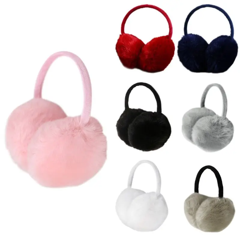 

2019 Winter Earmuff Imitation Rabbit Women Earmuffs Ear Warmers Large Plush