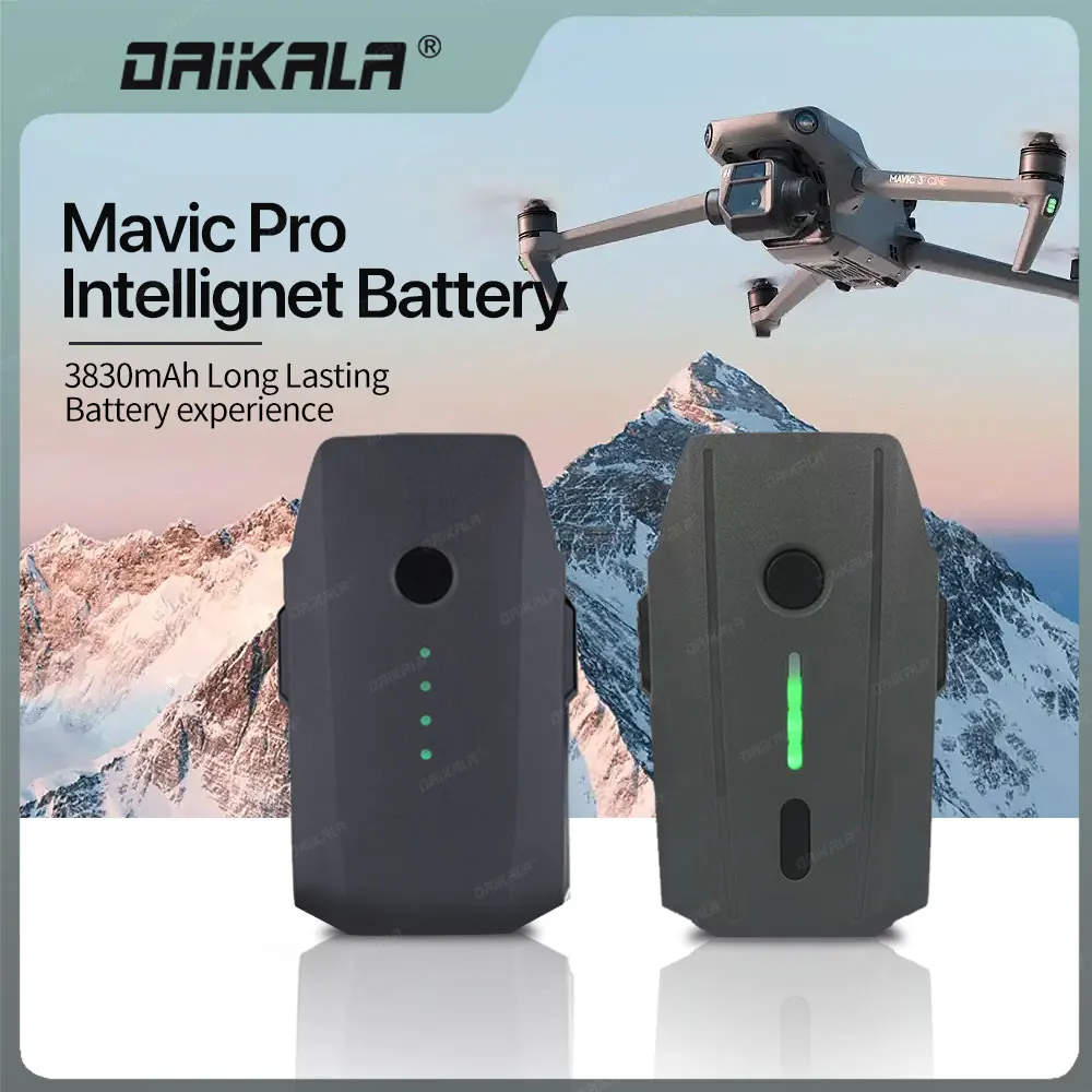 

Батарея Mavic Pro LiPo, интеллектуальная Полетная батарея 11,4 в 3830 мАч, замена для DJI Mavic Pro, Mavic Pro Alpine White