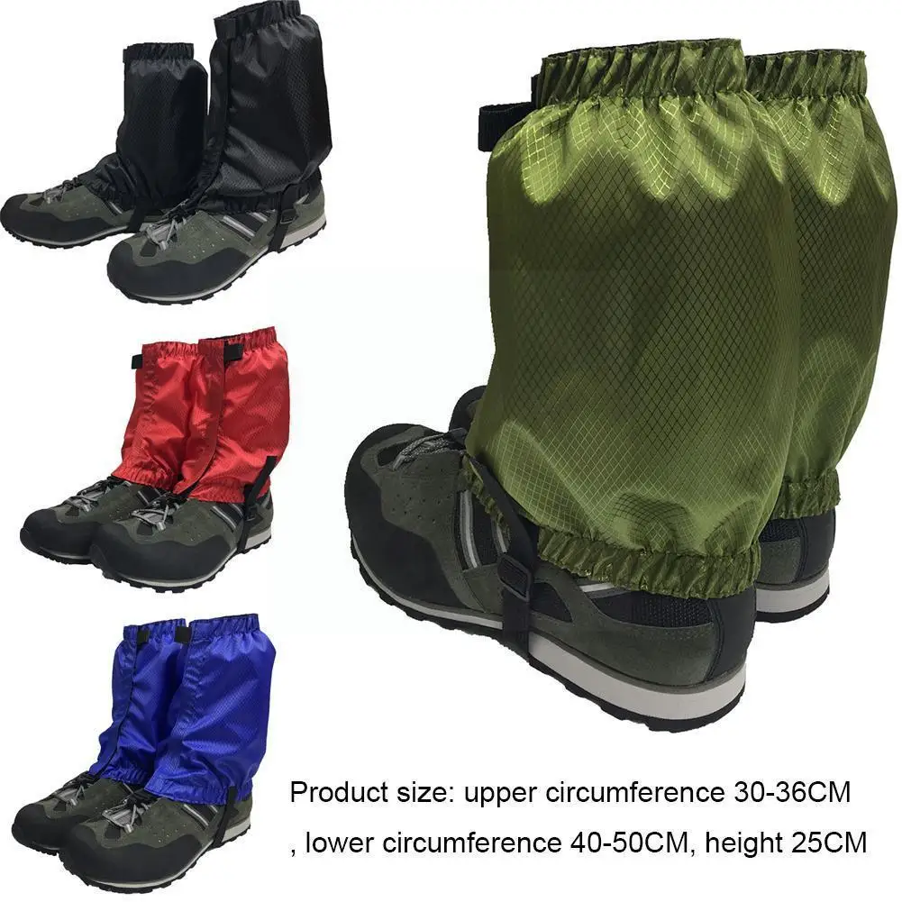 

1 Pair Of Outdoor Windproof Leg Covers Outdoor Waterproof Hiking Cover Sand-proof Shoe Desert Cover Mountaineering O2v6