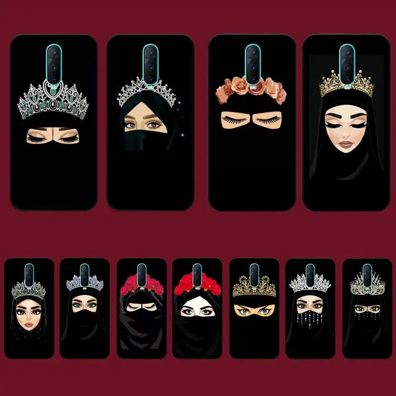 

Yinuoda Muslim Islamic Gril Eyes Phone Case for Vivo Y91C Y11 17 19 17 67 81 Oppo A9 2020 Realme c3
