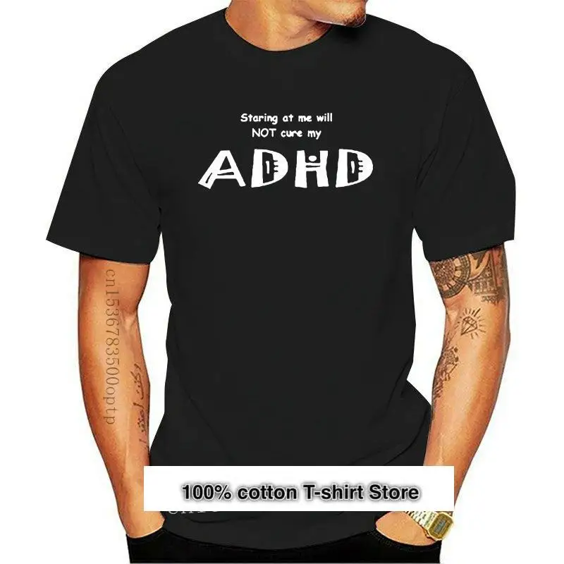 

Camiseta para adultos con TDAH, Staring will't cure TDAH