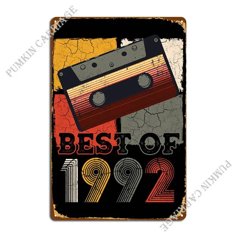 

Лучший из 1992 металлический плакат на стену для украшения бара, Классический жестяной плакат