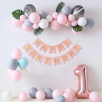 74pcs 51210inch macaron latex balloon pastel pink white color ballon wedding party birthday decoration baby shower decor