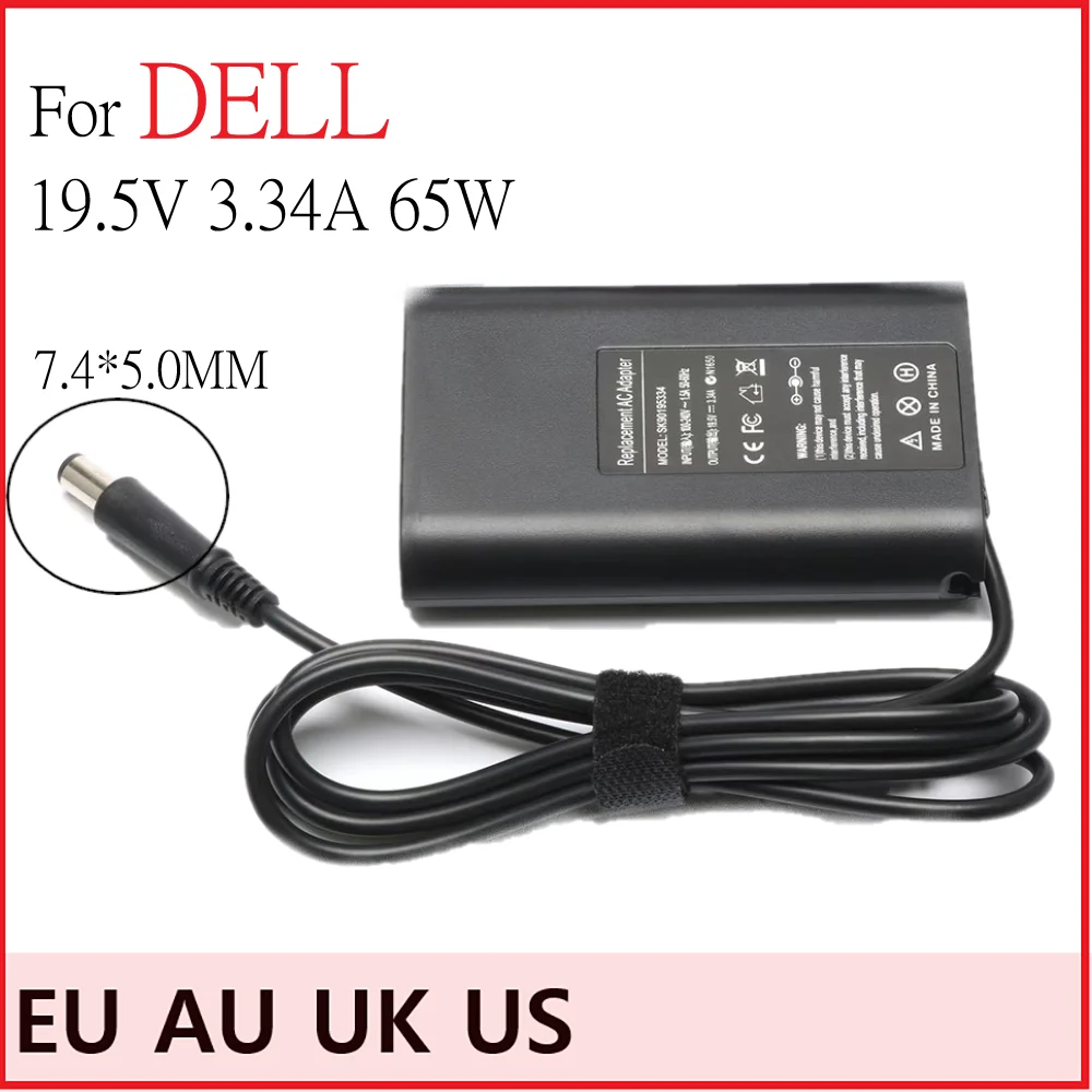 

65W 19.5V 3.34A AC Adapter Charger For Dell Latitude E5250 E5440 E5450 E5540 E5550 E6420 E6430 E6440 E6500 HA65NM130 LA65NM130
