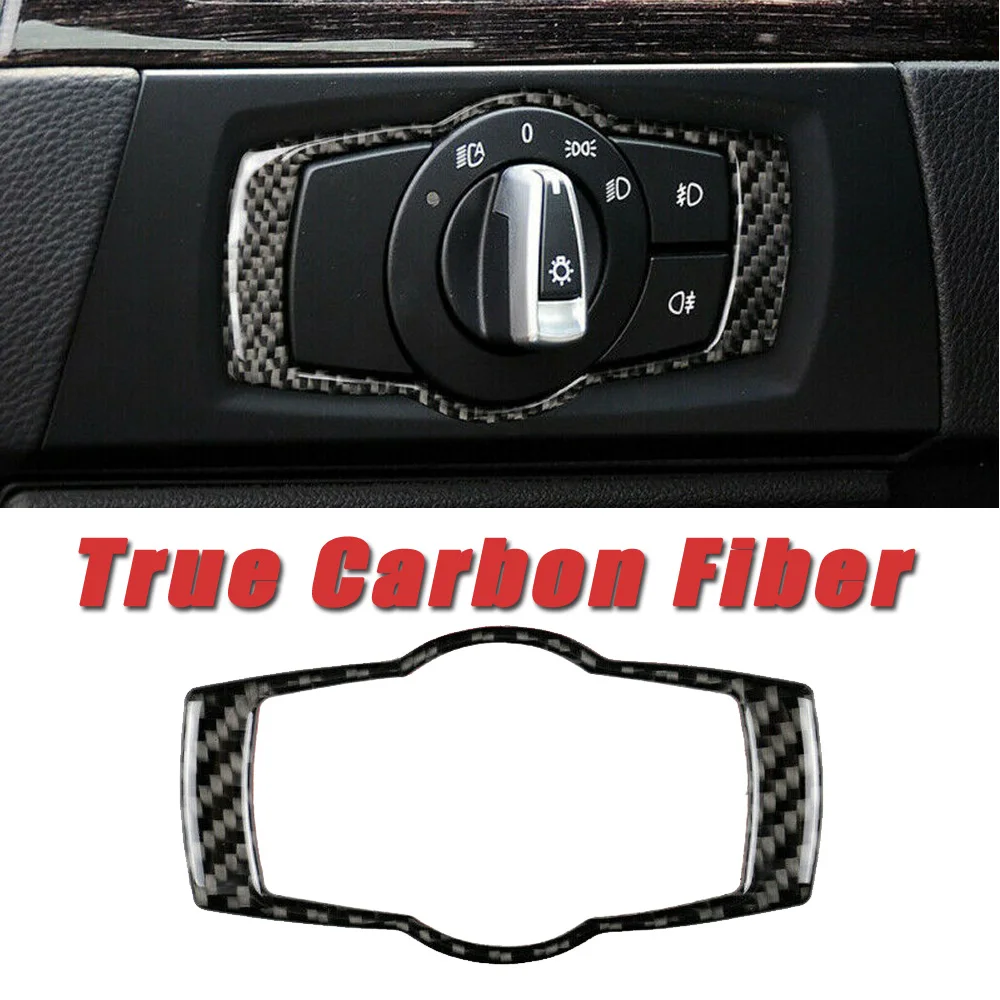 

Interior Headlight Switch sticker For BMW 3 Series E90 E92 E93 2005-2012 Replacement 1pcs Black Cover