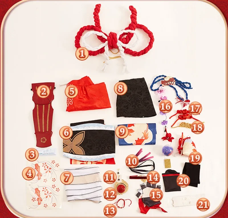 Костюм для косплея Yoimiya из аниме геншин фейерверк от продавца Xiao Gong костюмы