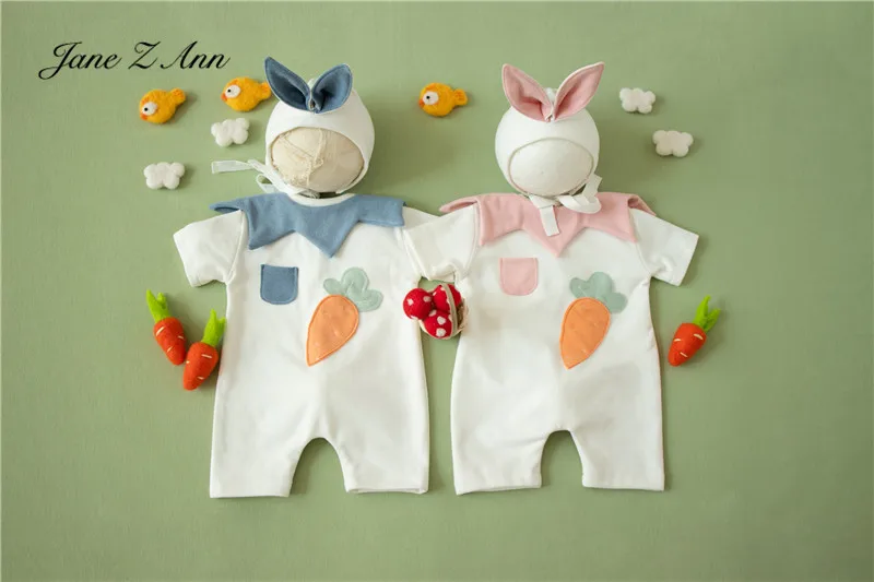 

Длинные уши редис искусственный комбинезон шляпа милые аксессуары для новорожденных мальчиков девочек Кролик Пасхальные Детские фотографии реквизиты