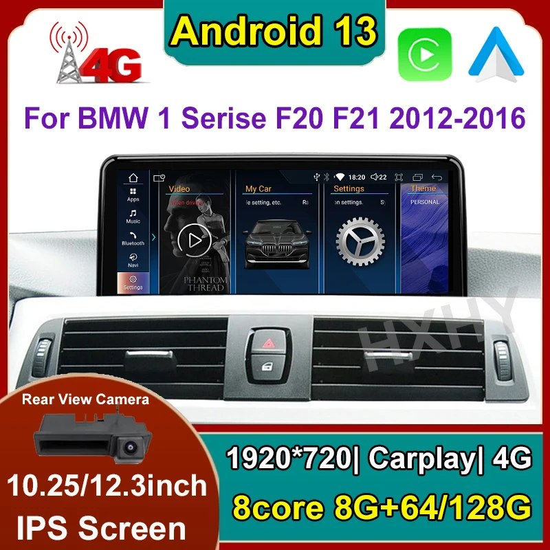 

12,3 дюймовый Android 13 автомобильный DVD-плеер для BMW 1 серии F20 F21 2013-2020 EVO NBT система Мультимедиа Радио GPS Навигация Аудио Carplay