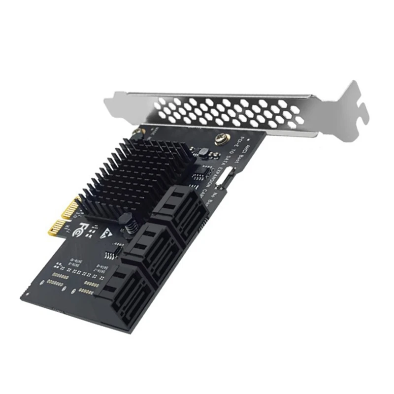 Плата расширения с 6 портами SATA 3 0 на PCIe X1 PCI Express адаптер SATA3 Гбит/с конвертер