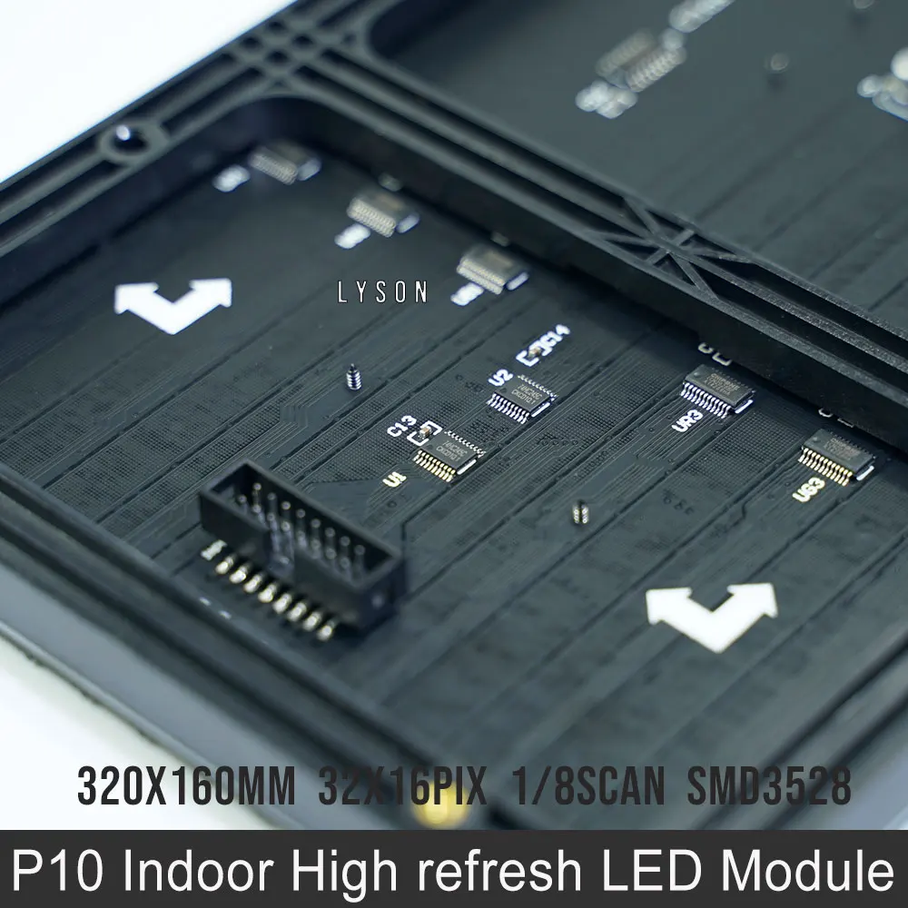 Скидка P10 комнатный SMD полноцветный светодиодный дисплей панель 320x160 мм в наличии