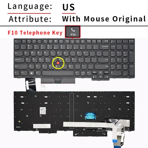 Клавиатура Lenovo ThinkPad T15 P15s Gen 1 Gen 2