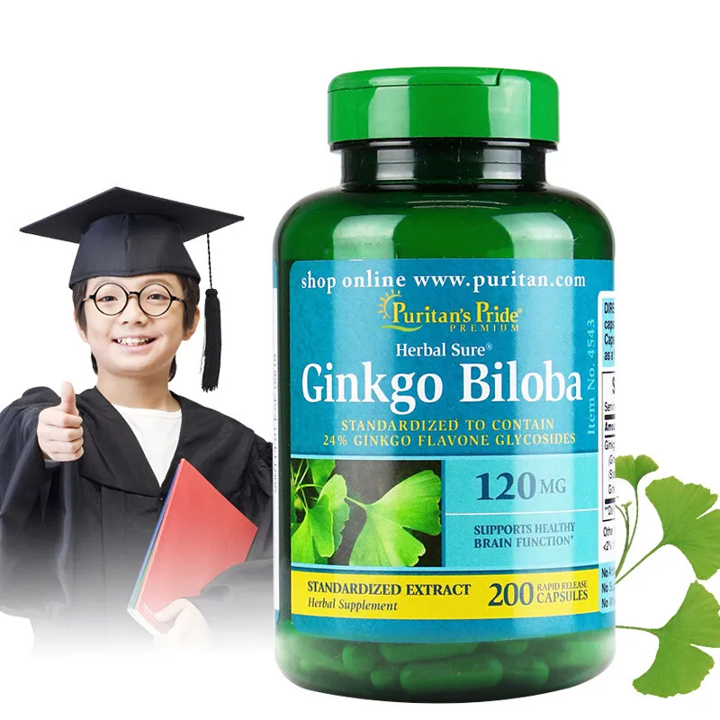 

Бесплатная доставка, капсулы Ginkgo Biloba 120 мг, 200