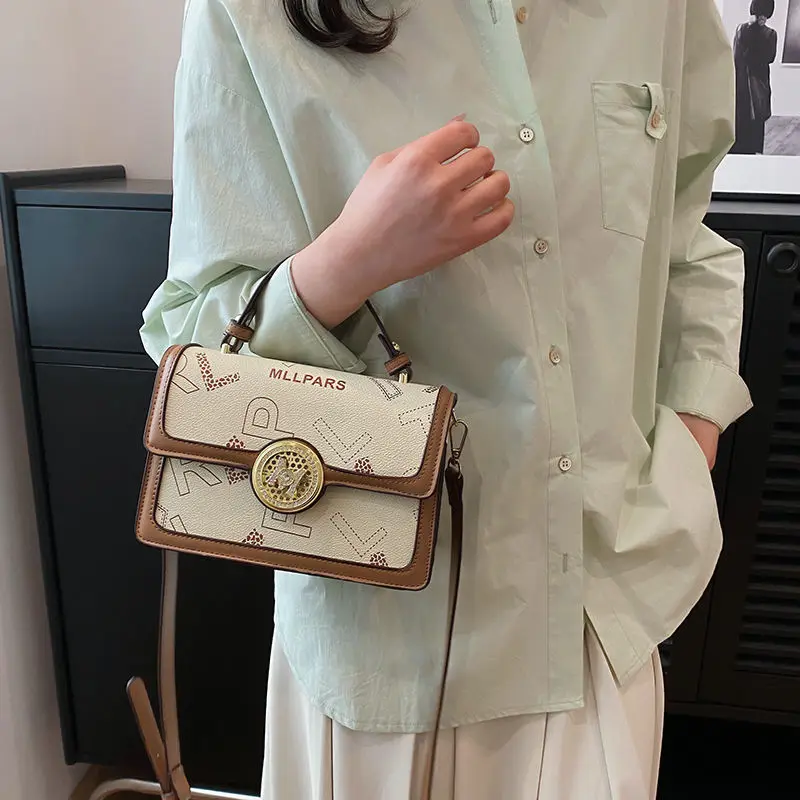 2023 New Fashion Versatile High Grade Printed Commuter Small Square Bag Handbag Single Shoulder Oblique Straddle Bag