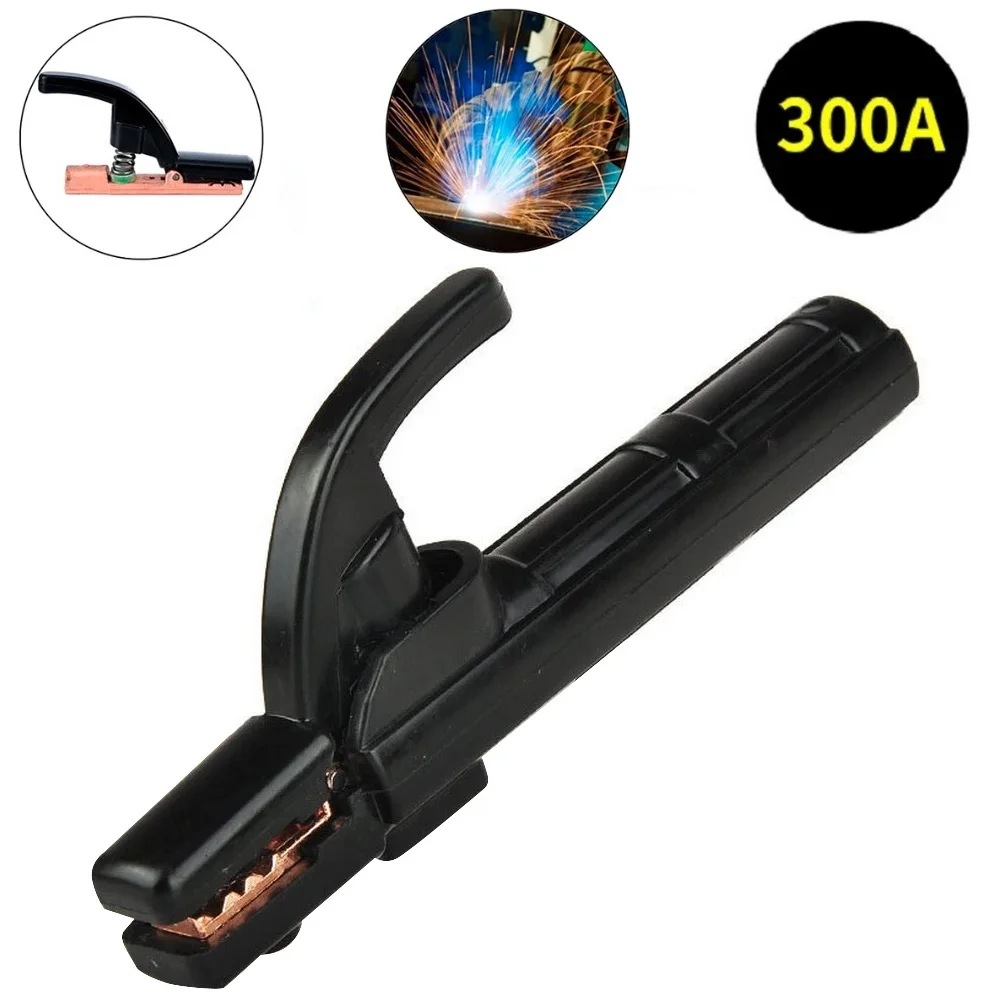 

Держатель электрода для сварочного стержня, нескользящая ручка из меди/изоляционного пластика, инструмент для сварки, 300 А