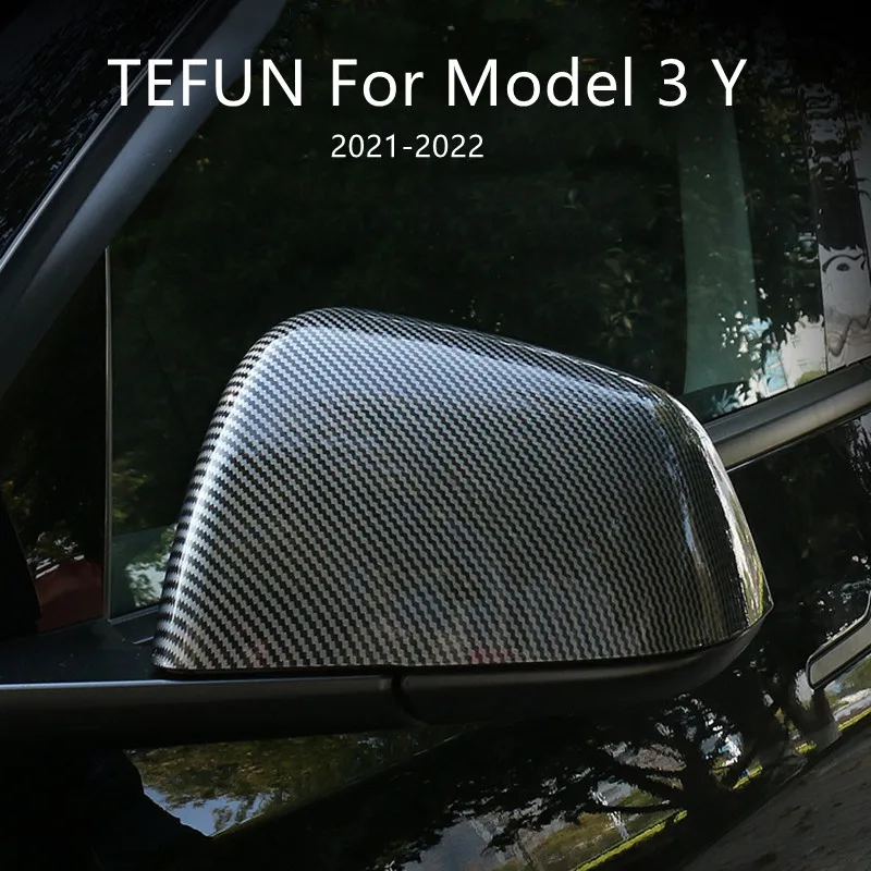 Cubierta de espejo retrovisor para Tesla modelo 3 Y 2021 2022, pegatinas decorativas, accesorios de estilo