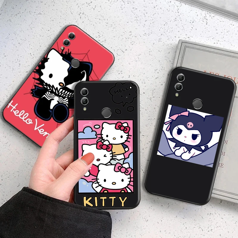 

Cartoon Hello Kitty Kuromi TAKARA TOMY Phone Case For Huawei Honor 7A 7X 8 8X 8C 9 V9 9A 9S 9X 9 Lite 9X Lite 8 9 Pro Coque