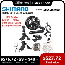 SHIMANO 105 R7000 Groupset 2x11 Speed 170/172.5/175mm 50-34T 52-36T 53-39T Road Bike Bicycle Kit Groupset Upgrade From 5800