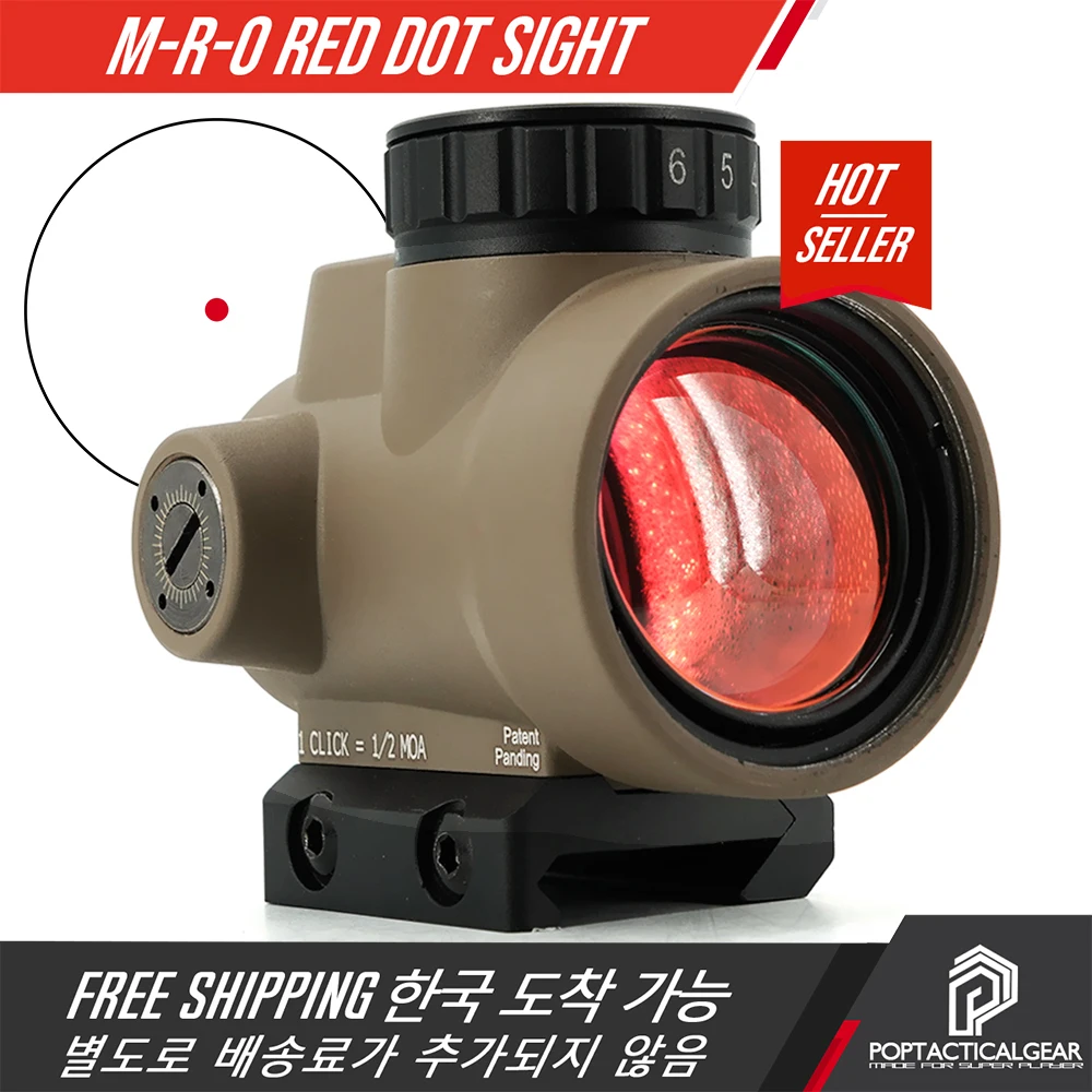 

Pop Tactical Gear Airsoft Trlji--con M-R-O Red Dot Reflex Sight Perfect Replica W/Original Logo
