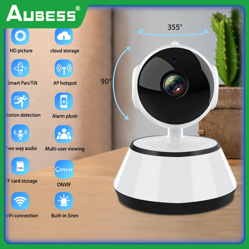 

Home Security Picture Push Surveillance Camera Infrared Cctv Voice Alarm Wireless Ip Camera Smart Home Smart Wifi Camera