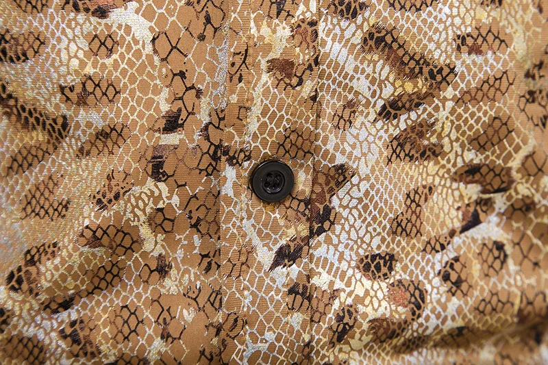 Mattswag Brand New Men Stylish Snake Skin Shirts 2022 Spring Autumn Long Sleeve Shirts Casual Fashion Slim Fit Camisa Hombre 2XL