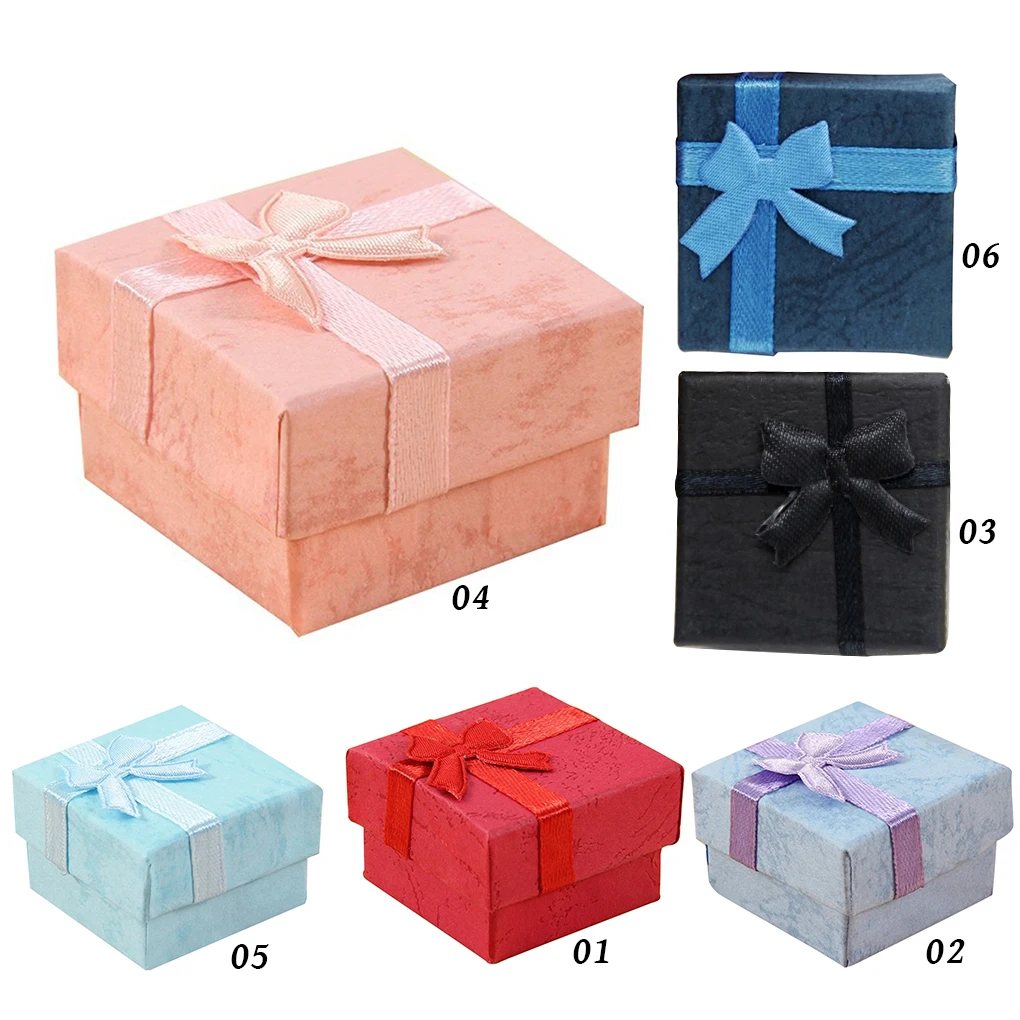 

24Pcs Gift Box With Ribbon Candy Pouch Bracelets Jewelry Case Wedding Baby Birthday Christmas Souvenir Packaging