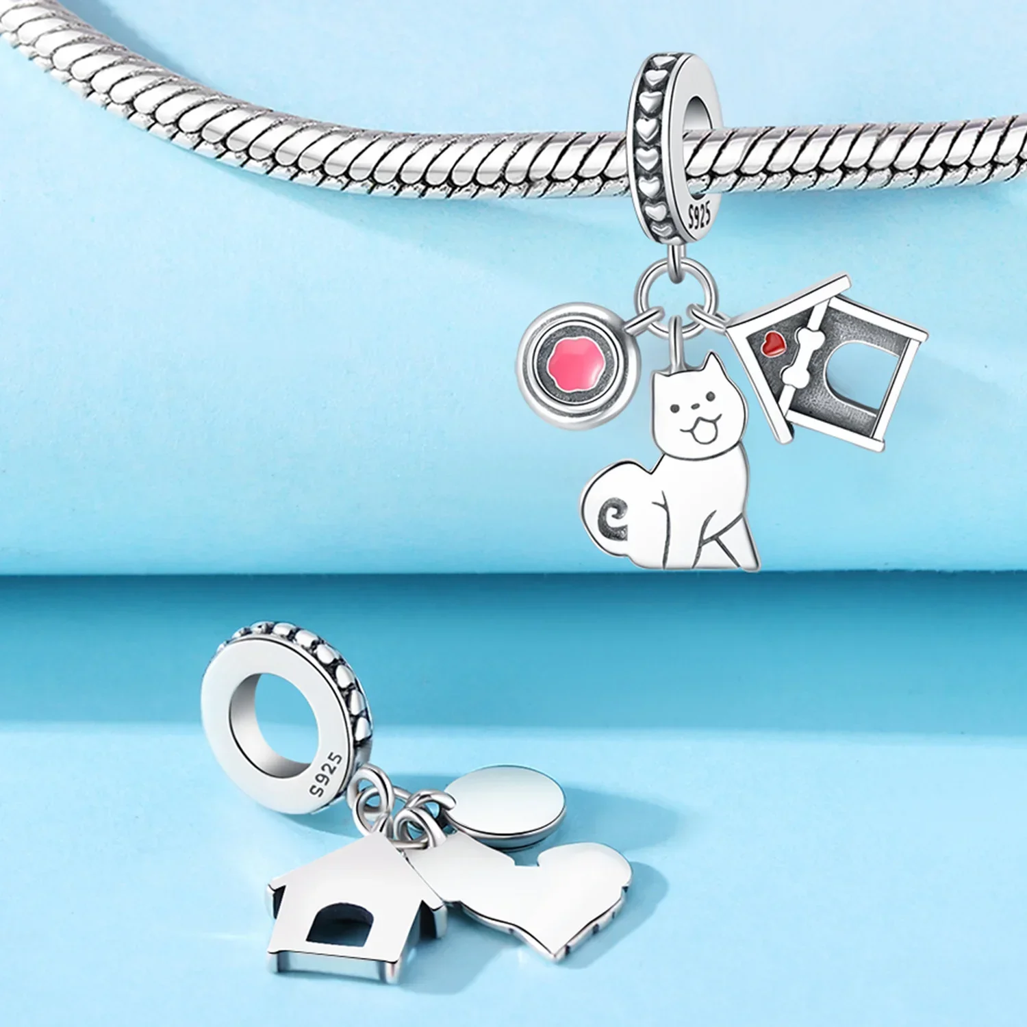 Оригинальный стерлингового серебра 925 пробы милый колокольчик с перьями котенка