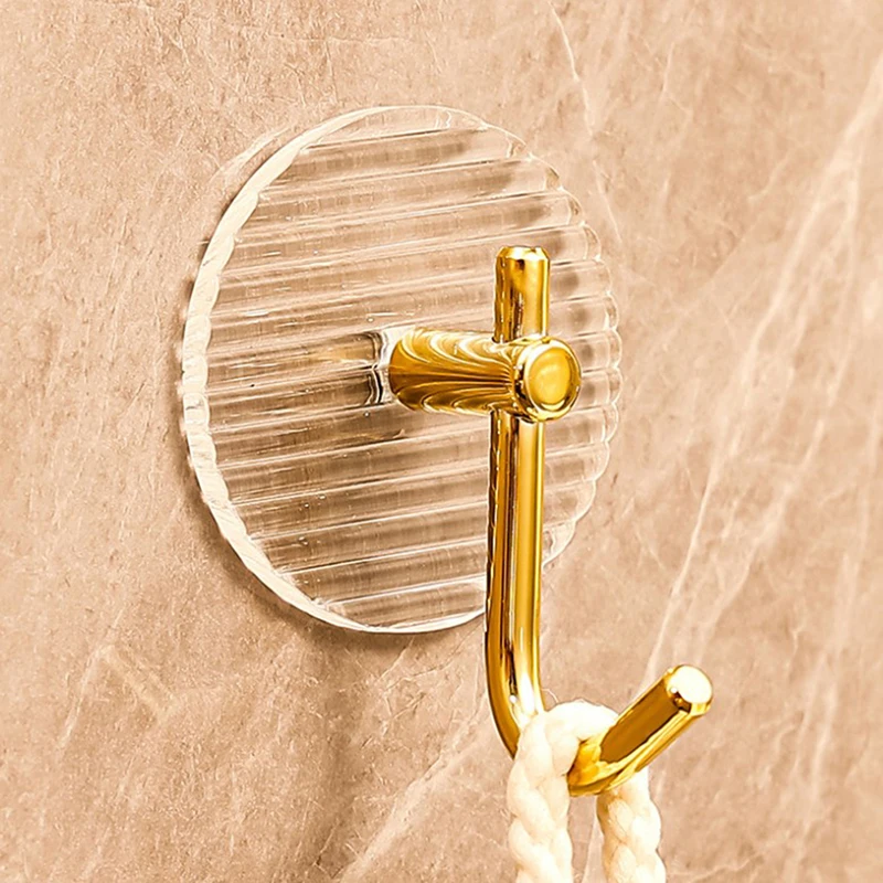 

1Pc Acrylic Wall Hook Strong Adhesive Towel No Punching Hanging Wall Coat Hanger Door Key Bag Holder