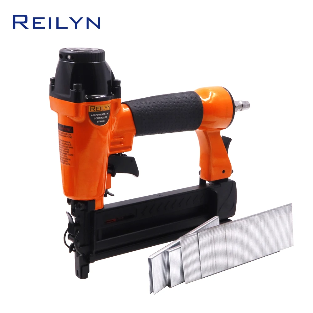 18GA  Brad Nail Gun  2 in 1 Air stapler Pneumatic Nail Gun for sofa Roofing Decorating tool Woodworking Nailer