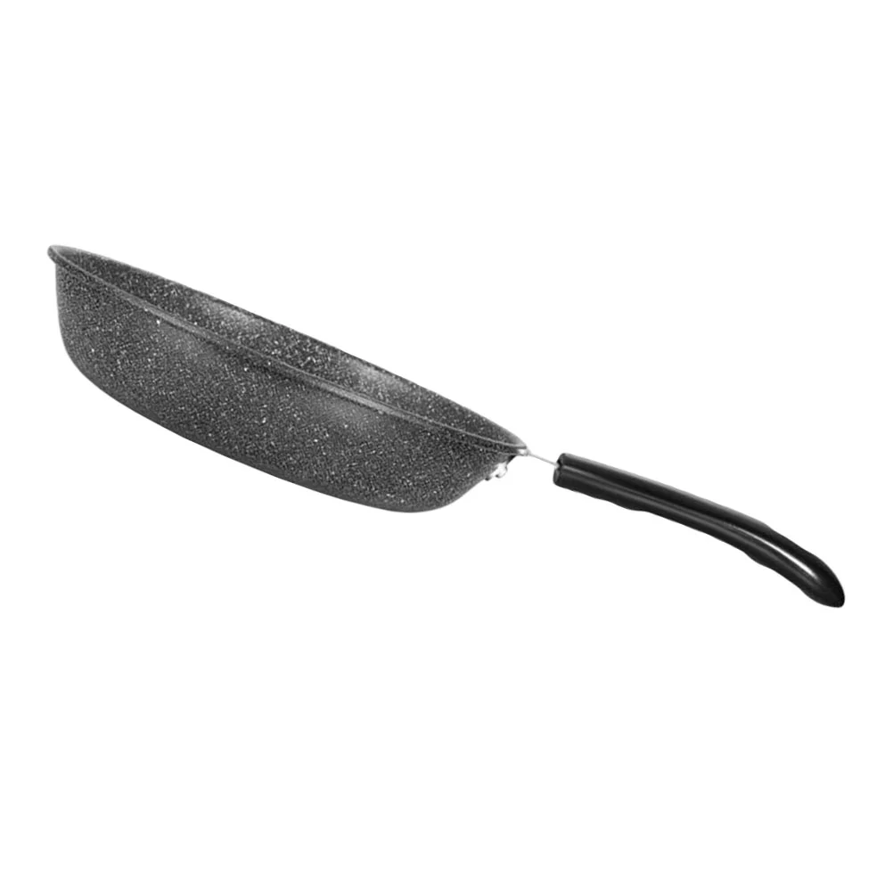 

1 Pc Stone Honeycomb Double Bottom Non-stick Frying Pan (Black)