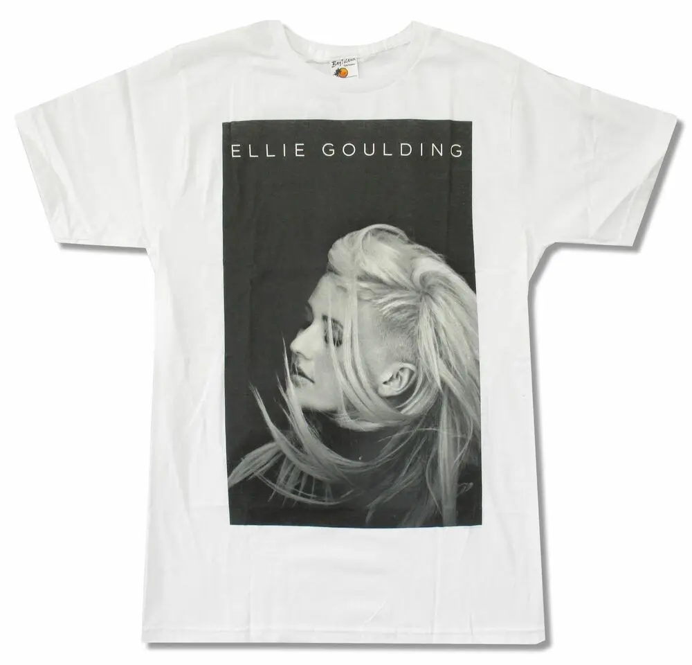 

Ellie Goulding Portrait Image White T Shirt New
