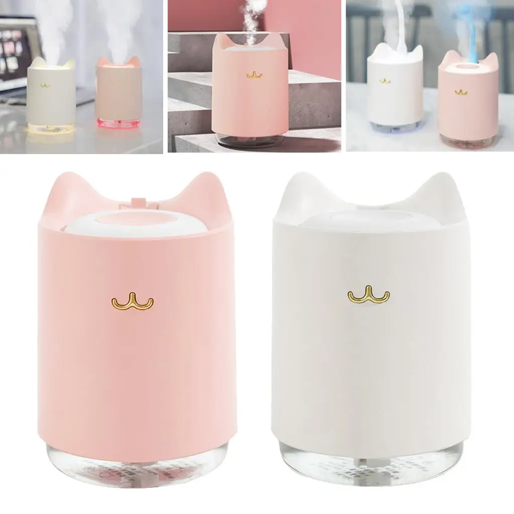 

320ML USB Mini Air Humidifier Aroma Essential Oil Diffuser LED Night Light Car Office Air Purifier Mist Maker
