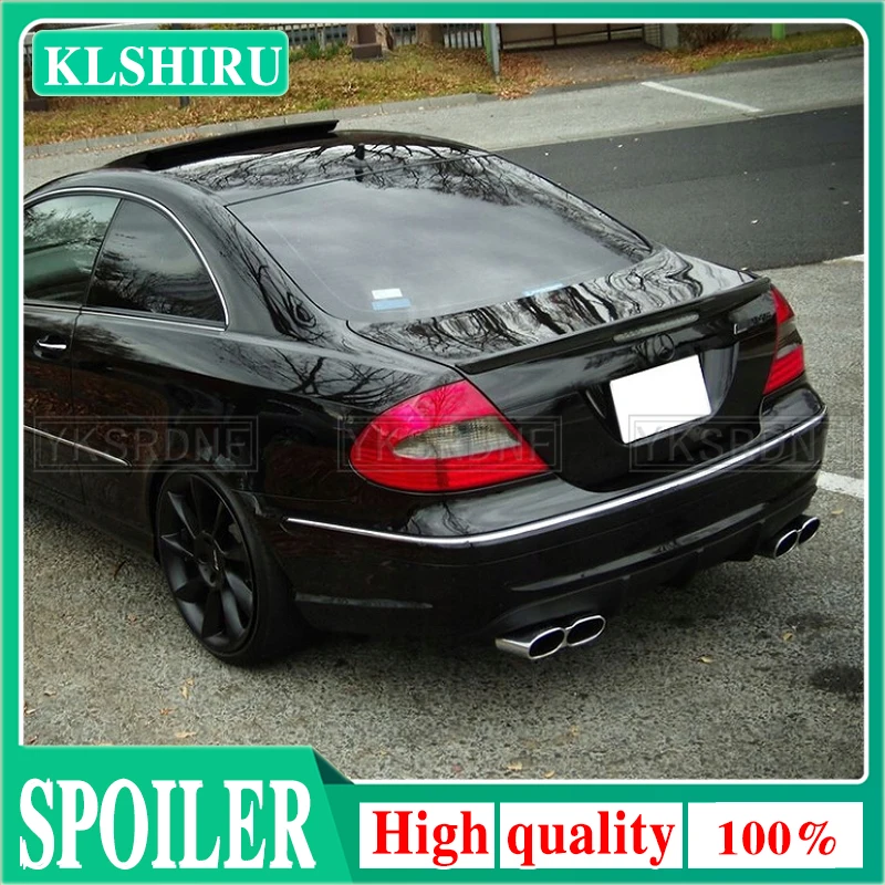 

KLSHIRU Car Trunk Spoiler Carbon Fiber/FRP Auto Rear Trunk Wing Accessories Spoiler For Benz W209 CLK200 280 350 55 63
