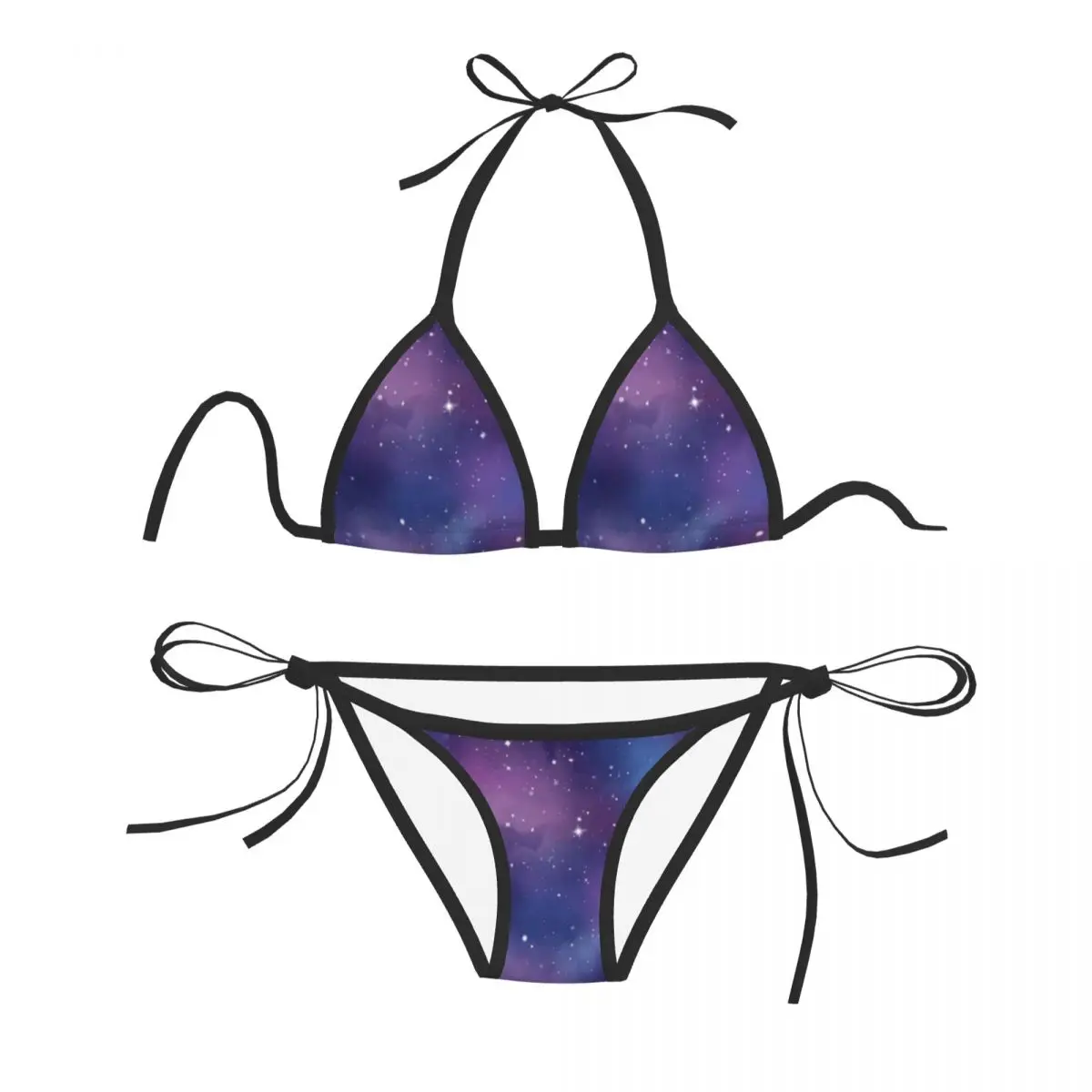 

Сексуальное бикини, женский купальник, пуш-ап, купальники из двух частей, купальный костюм с изображением Галактики, пляжная одежда, бразильский
