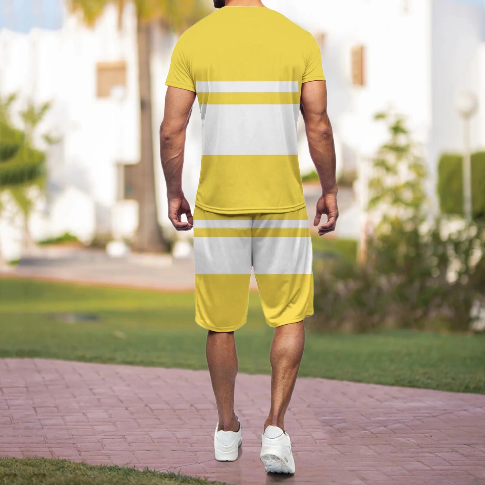 

Mens Short Sets 2 Piece Outfits Fashion Summer Tracksuits Casual Set Suit Supply Mens