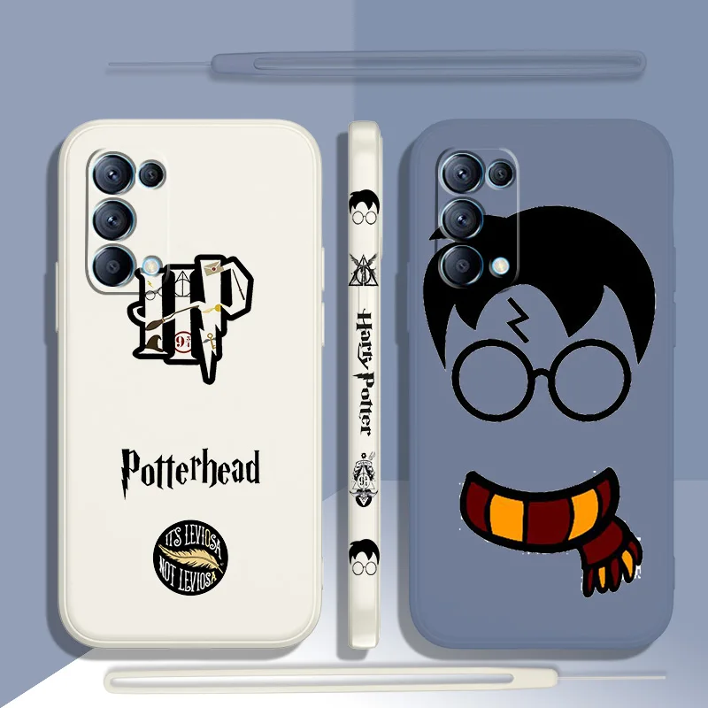 

P-potters Snape Cute For OPPO Find X5 X3 X2 neo Pro Lite A5 A9 2020 A96 4G 5G Liquid Left Rope Shock Resistant Phone Case