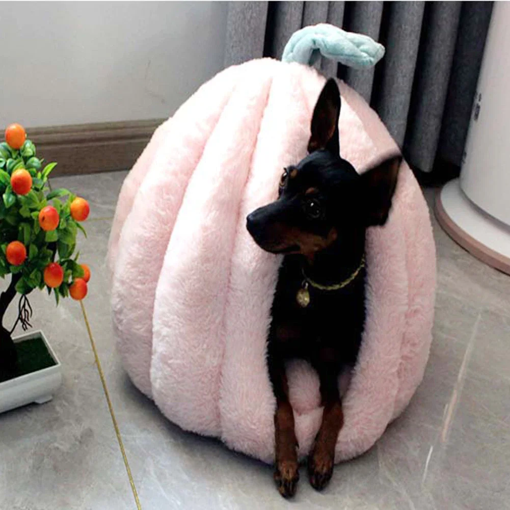 

1 Pcs Pet House Dog House Cat House Washable Pumpkin House Cat House Pet Product Accessories Winter Warm Sleeping Mat
