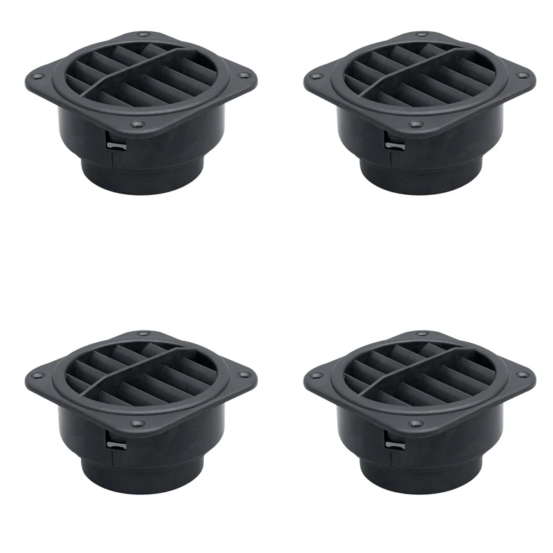 

4Pcs 75Mm Car Air Vent Outlet Flat Heater Air Heater Ducting For Webasto Eberspacher Parking Heater